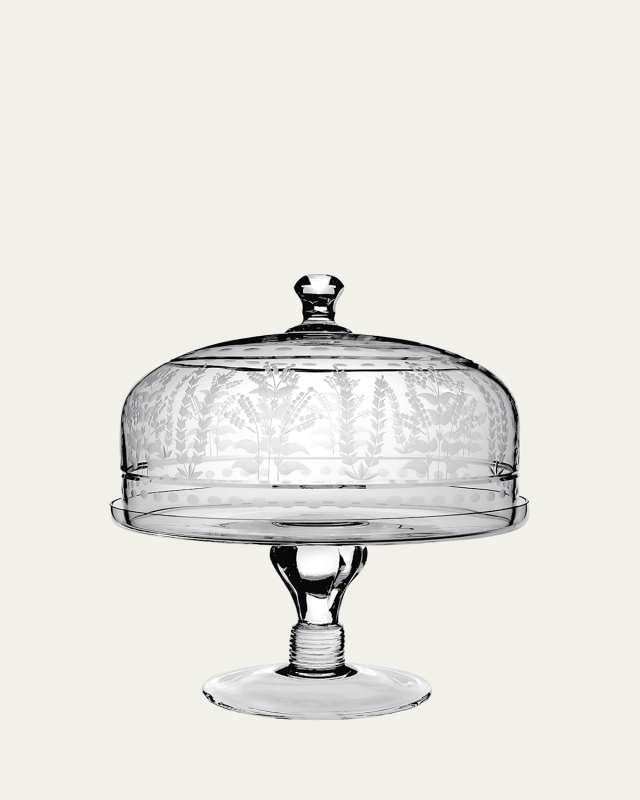 Portia 12" Cake Stand with Dome